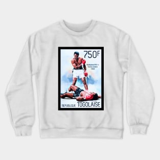 Muhammad Ali Postage Stamp Crewneck Sweatshirt